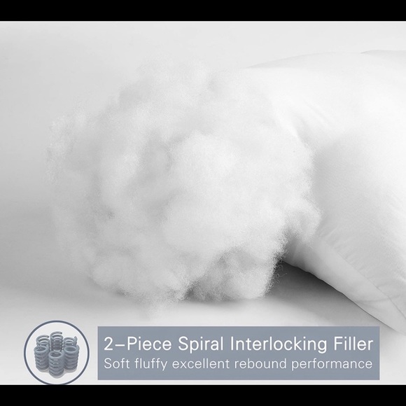 2Pk Edow Luxury Hotel-Collection Soft Fluffy Down Bed Throw Pillows 18"x18" New - Picture 5 of 11